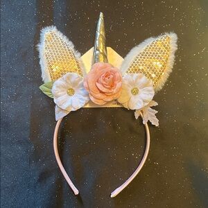 Gold/Pink Unicorn Headband